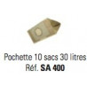 10 sacs papier 30 litres