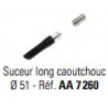 Suceur long caoutchouc