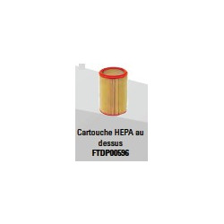 Cartouche HEPA au dessus