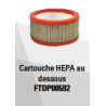 Cartouche HEPA au dessous