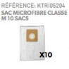 Sac microfibre classe M 10 sacs