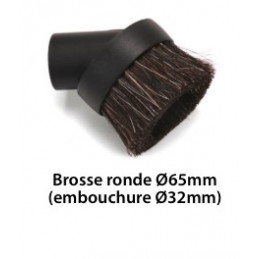 Brosse ronde ø 65mm embouchure ø 32mm